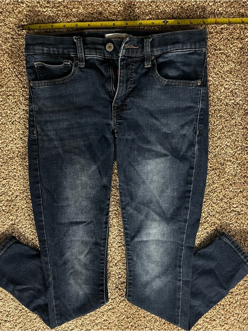Dark Wash Women's Stretch Skinny Jeans - Blue